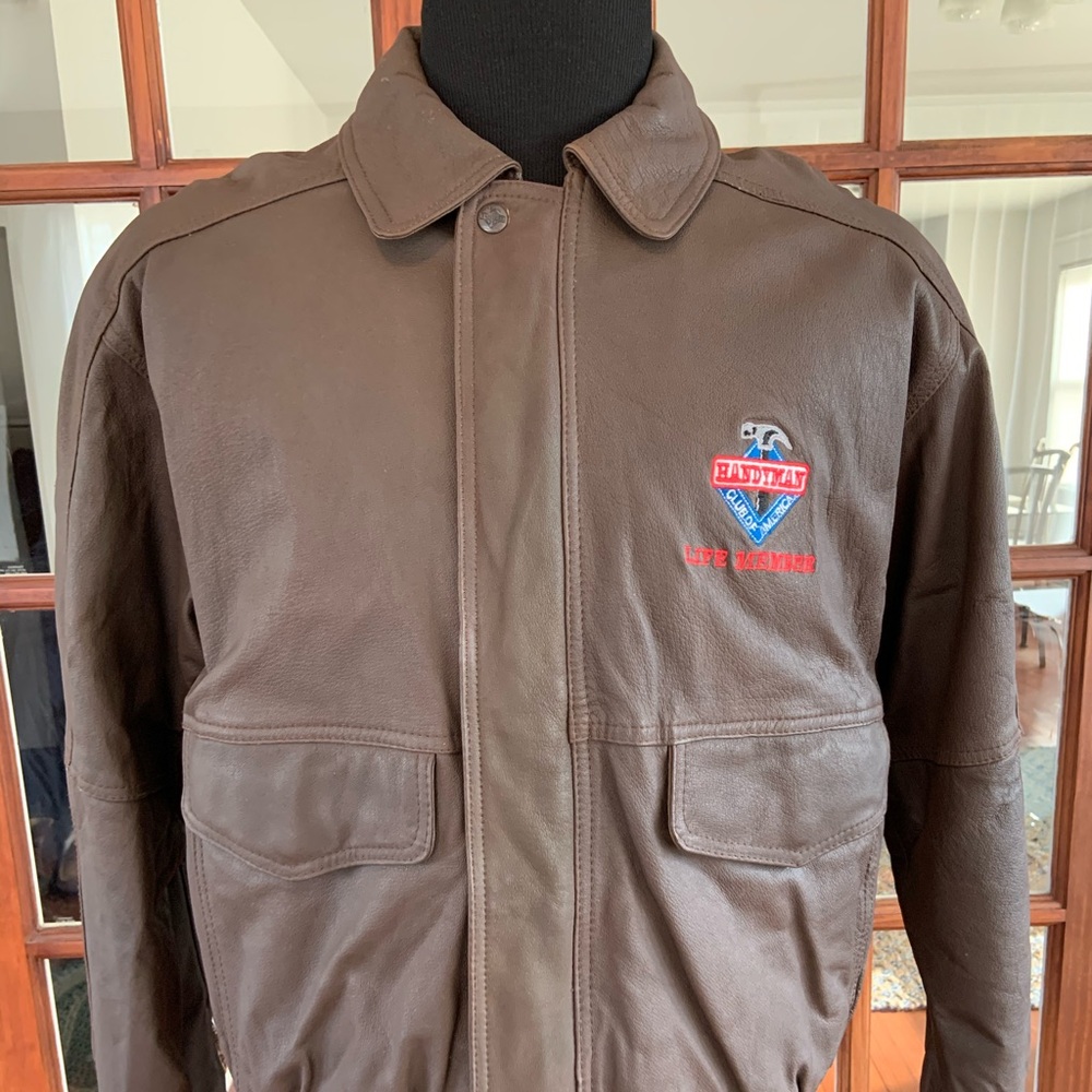 Handyman Of America Life Member Leather Jacket
